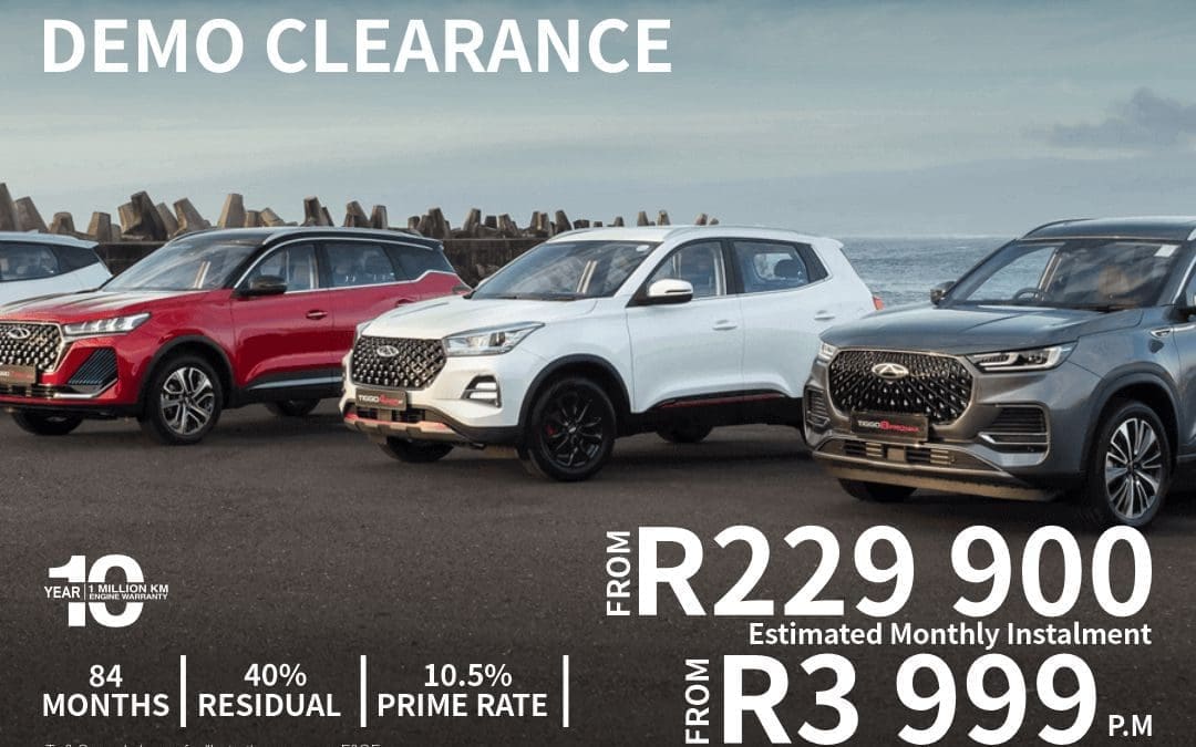 Pre-Loved Chery’s & Demo Clearance